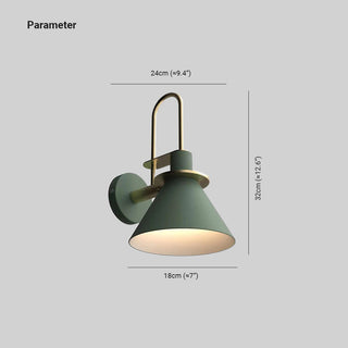 Valentina Vintage LED Wandleuchte Innen 6 Farben Bade/Wohnzimmer Metall-Purlicht