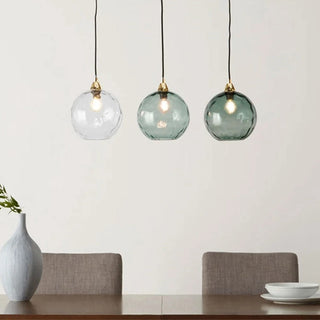 Aria Design LED Bunte Pendelleuchte Glaskugel 1 Flammig Esstisch-Purlicht