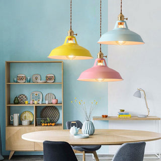 Valentina Industriell LED Pendelleuchte Metall Glas Sieben Farben Wohnzimmer Schlafzimmer-Purlicht