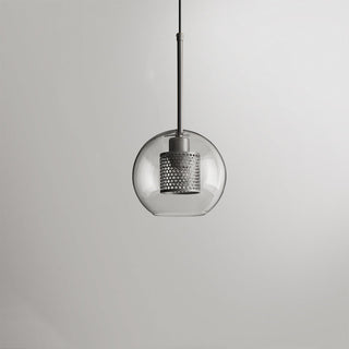 Valentina Industrie LED Pendelleuchte, Glas, Kugel, Esszimmer-Purlicht