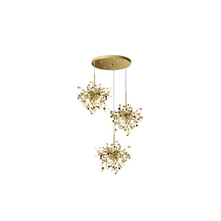 Olivia Morden LED Kronleuchter Gold/Silber Sputnik Ess/Wohnzimmer Metall-Purlicht