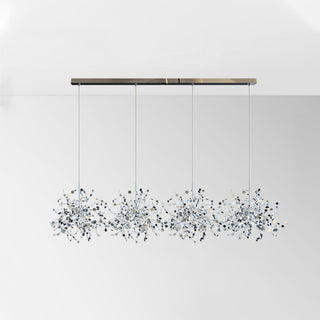 Olivia Morden LED Kronleuchter Gold/Silber Sputnik Ess/Wohnzimmer Metall-Purlicht