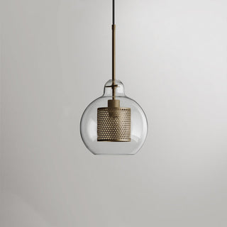 Valentina Industrie LED Pendelleuchte, Glas, Kugel, Esszimmer-Purlicht