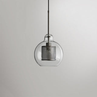 Valentina Industrie LED Pendelleuchte, Glas, Kugel, Esszimmer-Purlicht