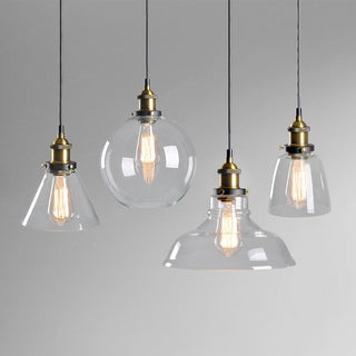 Arisha Vintage Industrie LED Pendelleuchte Esstisch/Küche Glas Metall-Purlicht