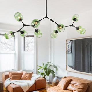 Valentina Pendelleuchte Schwarze/Gold Wohnzimmer/Schlafzimmer Glas-Purlicht