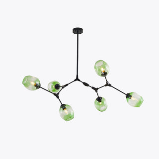 Valentina Pendelleuchte Schwarze/Gold Wohnzimmer/Schlafzimmer Glas-Purlicht