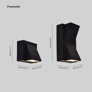 Ray Moderne LED-Außenwandleuchte aus Metall-Purlicht