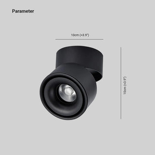 Aim Modern LED Deckenleuchte Schwarz/Weiß Metall Wohnzimmer/Korridor-Purlicht