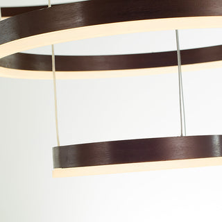 Arisha Pendelleuchte Tir-Kreis Ring Moderne Schwarz/Gold/Kaffee Metall Schlafzimmer-Purlicht