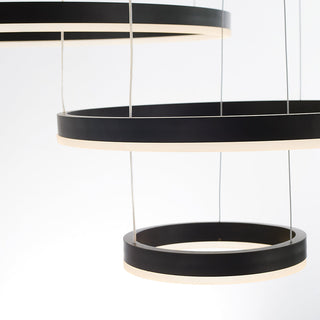 Arisha Pendelleuchte Tir-Kreis Ring Moderne Schwarz/Gold/Kaffee Metall Schlafzimmer-Purlicht
