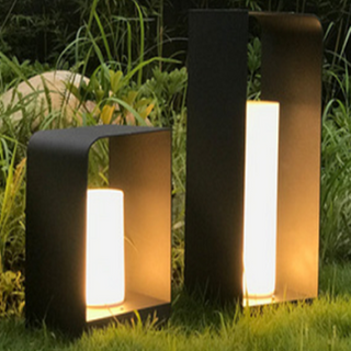 Ray Außenstehleuchte Minimalistisch Quadrat LED Metall Garten Flur-Purlicht
