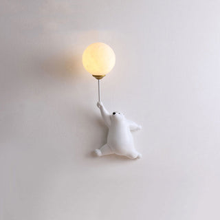 Arisha Design Bear LED Wandleuchte Innen Weiß, Kinderzimmer/Schlafzimmer-Purlicht