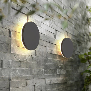 Ray Außenwandleuchte Garten Modern LED Weiß/Schwarz Metall-Purlicht