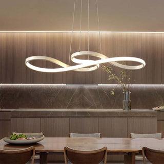 Arisha Modern LED Pendelleuchte Schwarz Weiß Gold Metall Wohnzimmer-Purlicht