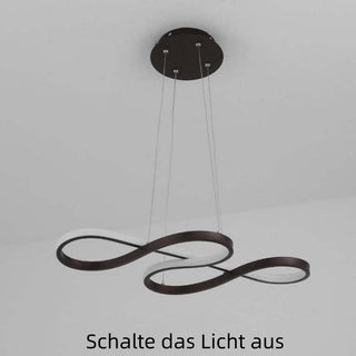 Arisha Modern LED Pendelleuchte Schwarz Weiß Gold Metall Wohnzimmer-Purlicht