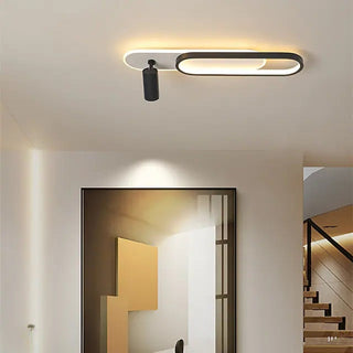 Aim Linear LED Deckenleuchte Schwarz/Gold Wohnzimmer Modern-Purlicht