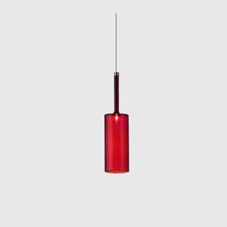 Aria Modern Zylinder LED Pendelleuchte Klar/Rot/Orange/Grau Esstisch Glas-Purlicht