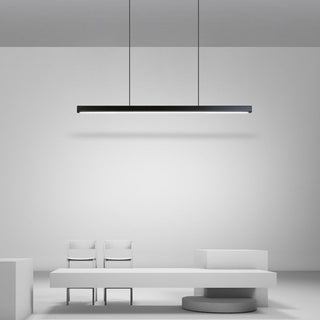 Arisha Pendelleuchte Linear Metall&Holz Modern LED Schwarz/Weiß Wohnzimmer-Purlicht