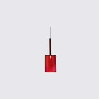 Aria Modern Zylinder LED Pendelleuchte Klar/Rot/Orange/Grau Esstisch Glas-Purlicht