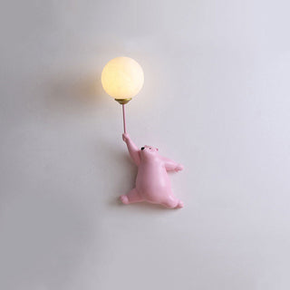 Arisha Design Bear LED Wandleuchte Innen Weiß, Kinderzimmer/Schlafzimmer-Purlicht