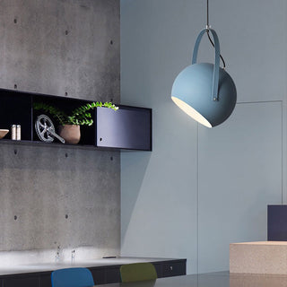 Aria Kugel LED Pendelleuchte Gelb/Blau/Grau Esszimmer-Purlicht