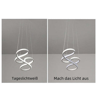 Arisha Modern LED Pendelleuchte Schwarz Weiß Gold Metall Wohnzimmer-Purlicht