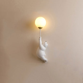 Arisha Design Bear LED Wandleuchte Innen Weiß, Kinderzimmer/Schlafzimmer-Purlicht