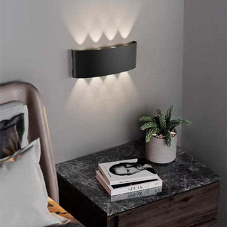 Ray Außenwandleuchte Modern Rechteck LED Weiß Metall Terrasse-Purlicht