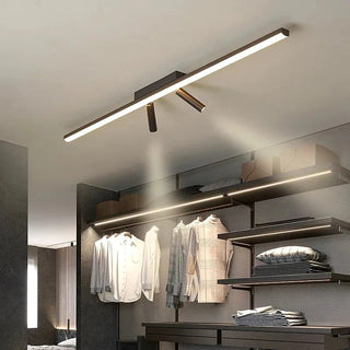 Arisha Linear LED Deckenleuchte Schwarz Wohnzimmer-Purlicht
