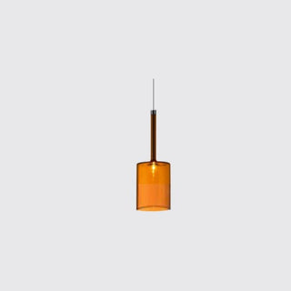 Aria Modern Zylinder LED Pendelleuchte Klar/Rot/Orange/Grau Esstisch Glas-Purlicht