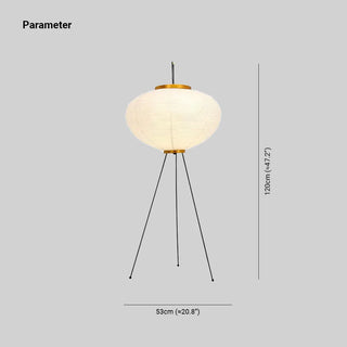 Ritta Minimalistische LED Stehleuchte Weiß Schlaf/Esszimmer Metall&Reispapier-Purlicht