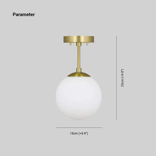 Valentina Modern LED Deckenleuchte, Kugel, Gold, Schlafzimmer/Wohnzimmer-Purlicht
