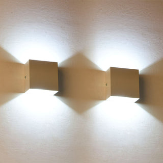 Ray Modern LED Außenwandleuchte Weiß Metall Garten/Flur-Purlicht